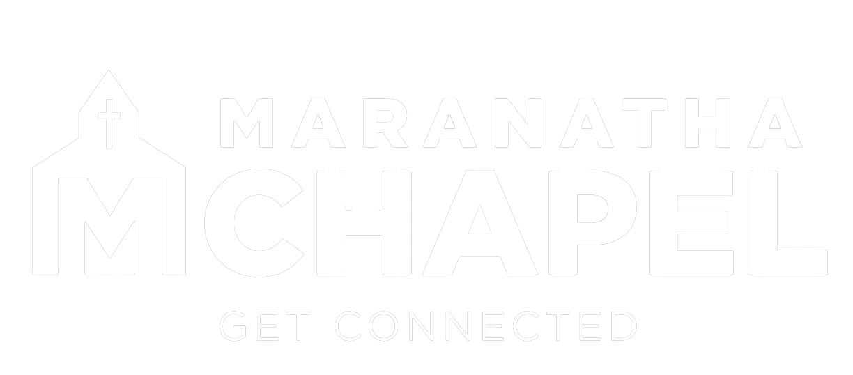 Church Logo Main White At Maranatha Chapel In Middle River, MD